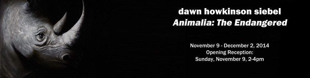 Dawn Siebel: Animalia: The Endangered   November 9 to December 2, 2014 Opening Reception: Sunday, November 9 from 2 - 4 pm