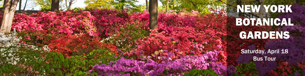 New York Botanic Gardens, Saturday April 18, Bus Tour