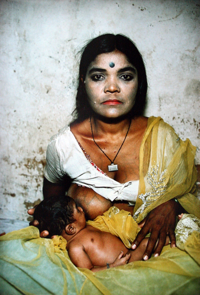 Mary Ellen Mark; Cage Girl and Her Baby; 1978