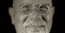 Chuck Close, Self-Portrait, 2004; Daguerreotype; 8-1/2 x 6-1/2”; © Chuck Close in association with Jerry Spagnoli, courtesy Pace Gallery