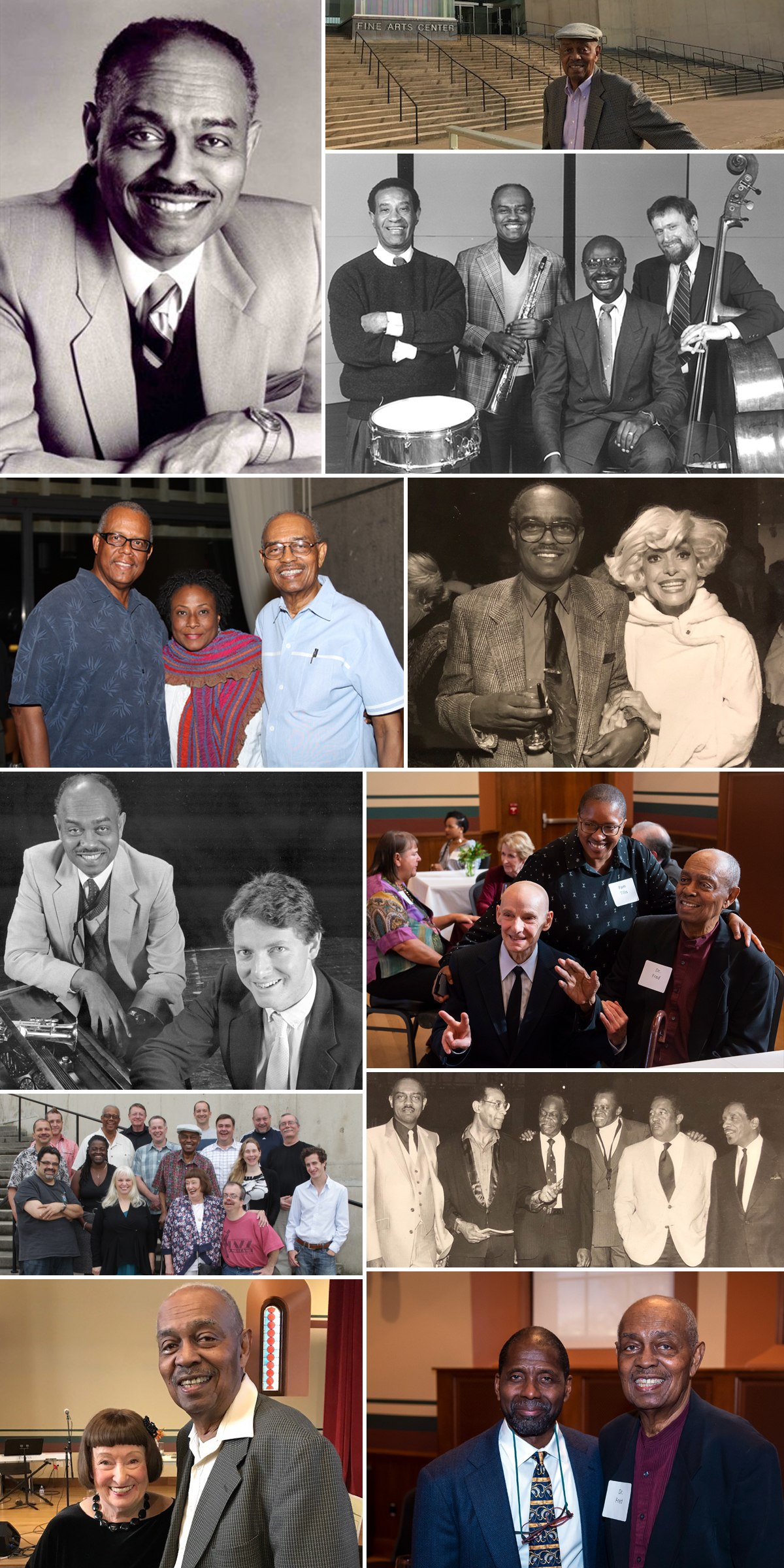Dr. Frederick C. Tillis, with friends and colleagues