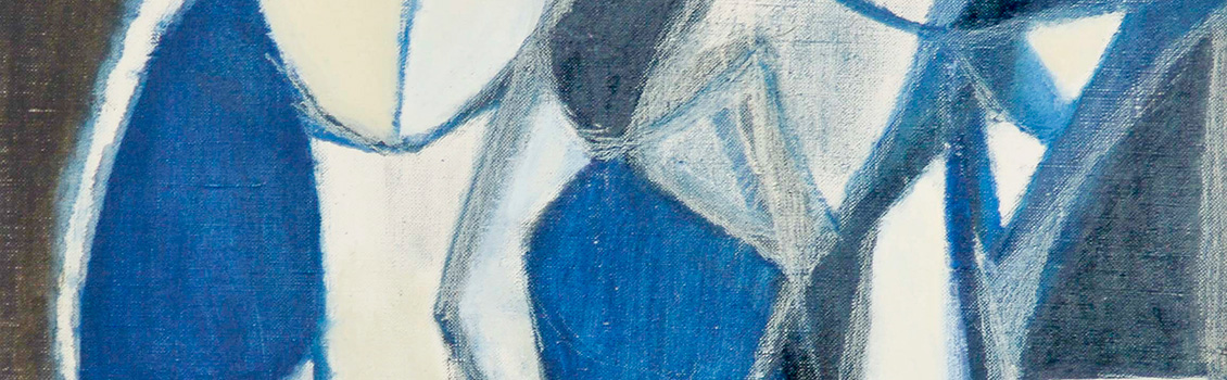 Avital Sagalyn, Two jugs, c. 1950s; oil on canvas; 20” x 16”.