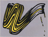 Roy Lichtenstein, American (1923–1997). Brushstroke, 1965, Screen print on paper