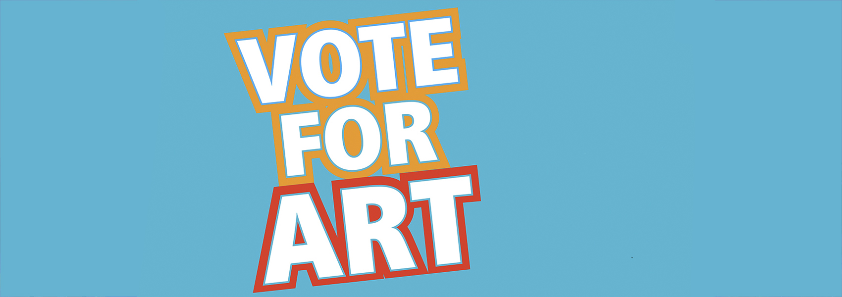 vote for art banner