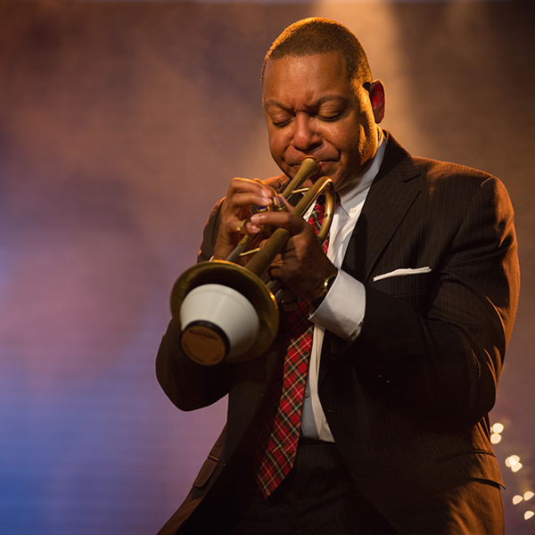 Marsalis on the trumpet